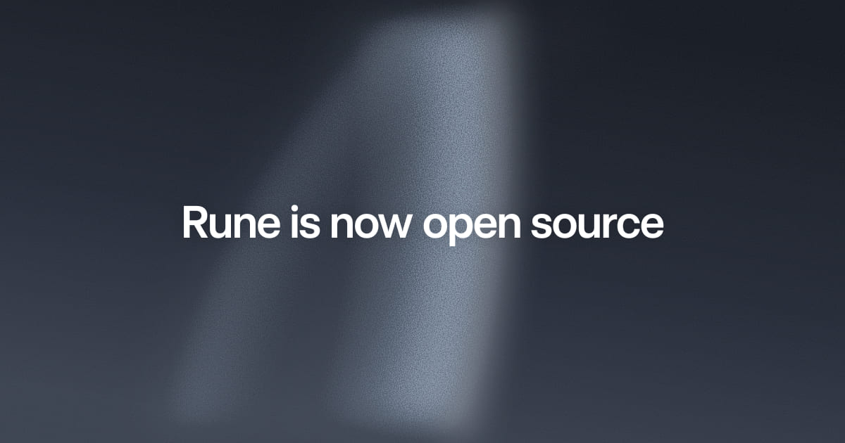 Rune is now open source