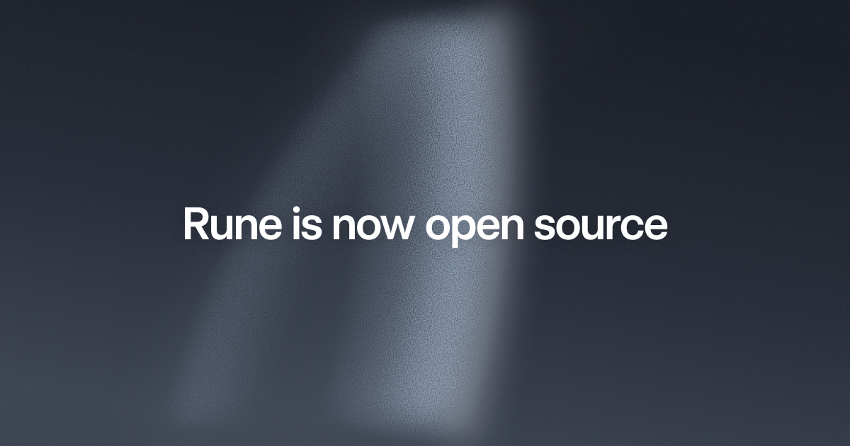 Rune is now open source