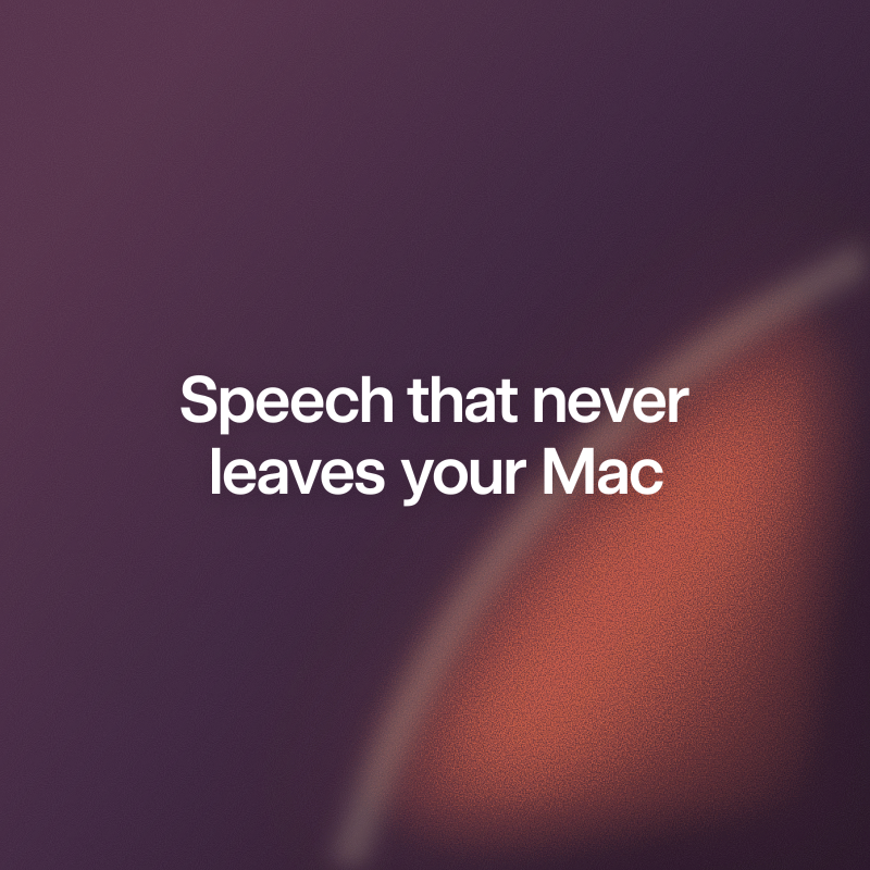 speech on device